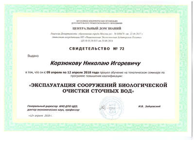 сертификат директора
